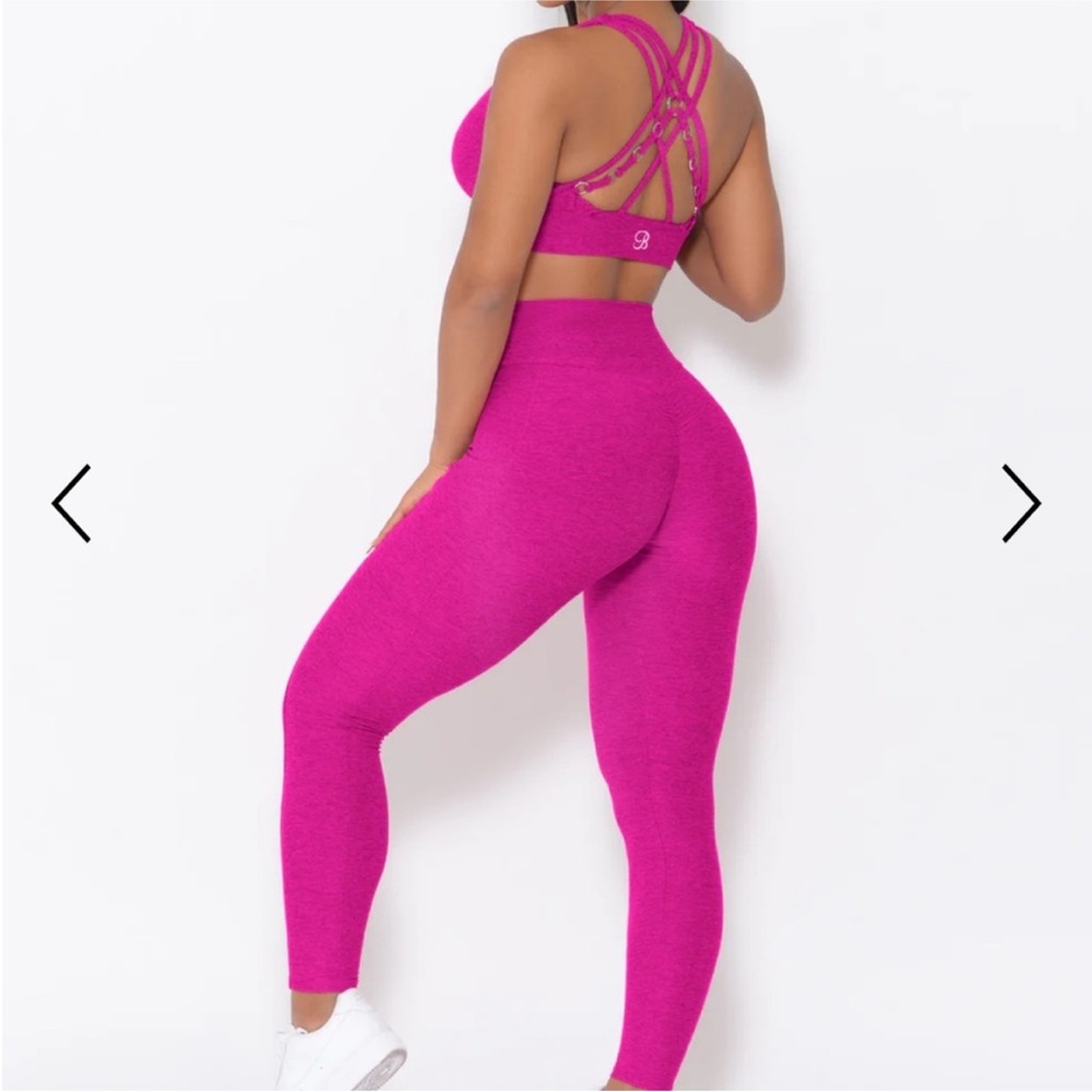 Bombshell hot pink sports bra